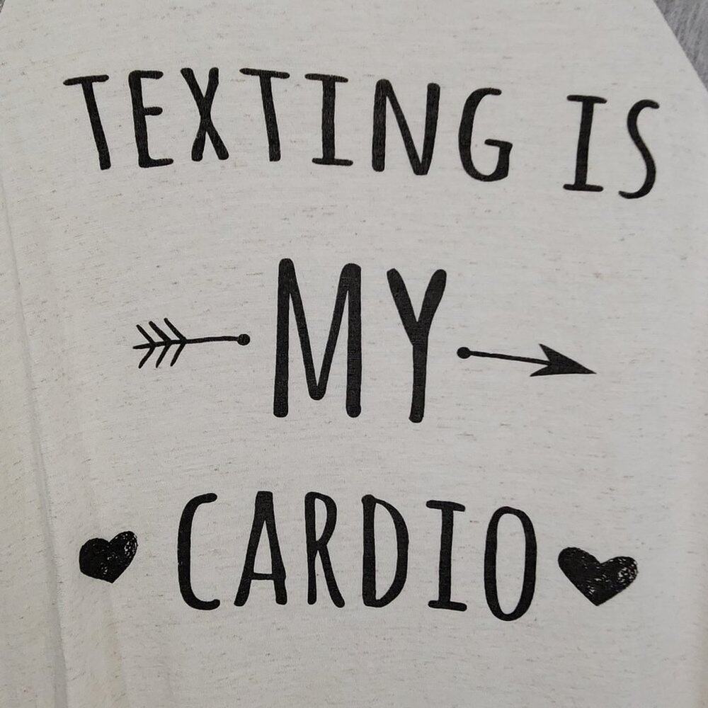 Threads Studio Texting Is My Cardio Top - Picture 2 of 7